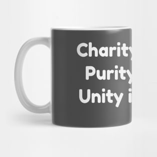 Charity is Purity T-shirt Mug